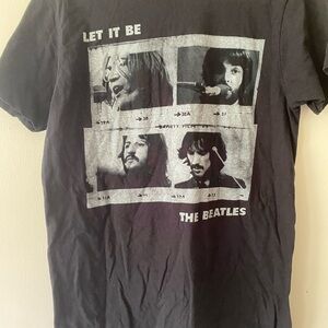 The Beatles Black Graphic T-Shirt Vintage